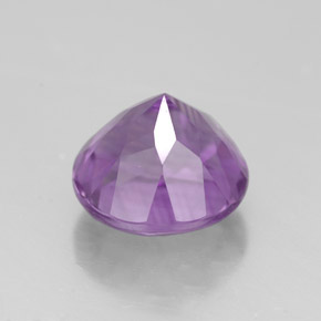 Ametista violeta natural 3,05ct, corte redondo, VVS