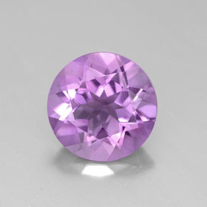 Ametista violeta natural 2,17ct, corte redondo, VVS