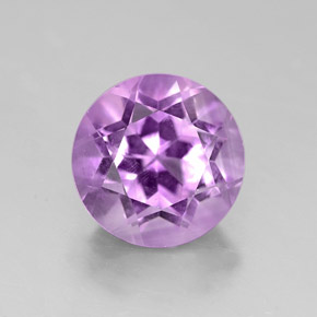 Ametista violeta natural 2,73ct, corte redondo, VVS