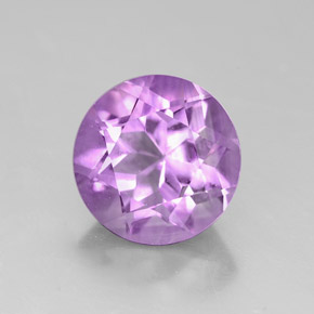Ametista violeta natural 2,73ct, corte redondo, VVS