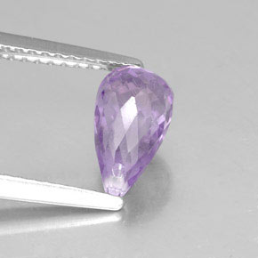 Ametista violeta natural 1,34ct, briolete, opaco