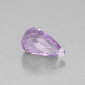 Ametista violeta natural 1,34ct, briolete, opaco
