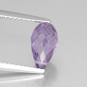 Ametista violeta natural 1,37ct, briolete, VVS