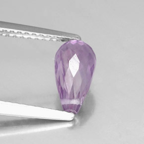 Ametista violeta natural 1,28ct, briolete, VVS