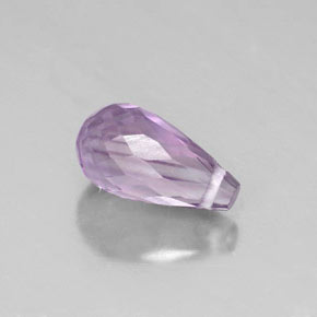 Ametista violeta natural 1,28ct, briolete, VVS