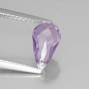 Ametista violeta natural 1,41ct, briolete, VVS-VS