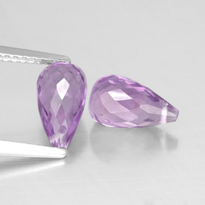 Pedras preciosas de ametista violeta natural de  ct, briolete, VVS-VS