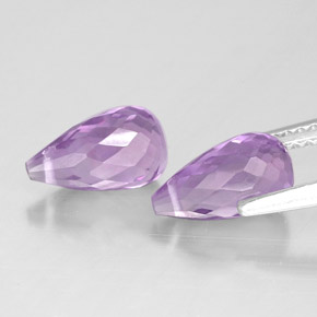 Pedras preciosas de ametista violeta natural de  ct, briolete, VVS-VS