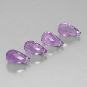 Pedras preciosas de ametista violeta natural de  ct, briolete, VVS-VS