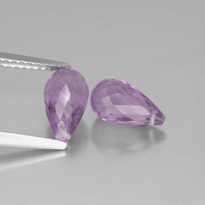Pedras preciosas de ametista violeta natural de  ct, briolete, VVS-VS