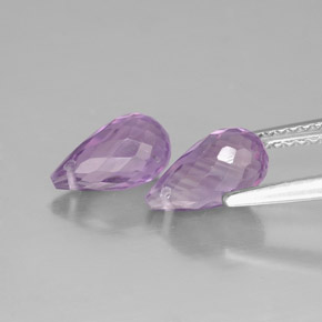 Pedras preciosas de ametista violeta natural de  ct, briolete, VVS-VS