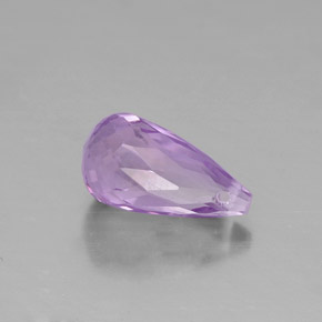 Ametista violeta natural 1,38ct, briolete, VS