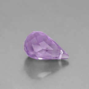 Ametista violeta natural 1,35ct, briolete, VS
