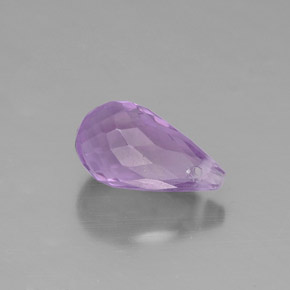 Ametista violeta natural 1,32ct, briolete, VS