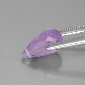 Ametista violeta natural 1,32ct, briolete, VS