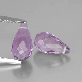 Pedras preciosas de ametista violeta natural de  ct, briolete, VVS-VS