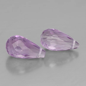 Pedras preciosas de ametista violeta natural de  ct, briolete, VVS-VS