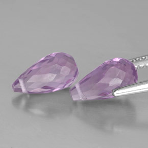 Pedras preciosas de ametista violeta natural de  ct, briolete, VVS-VS