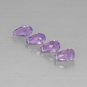 Pedras preciosas de ametista violeta natural de  ct, briolete, VVS-VS