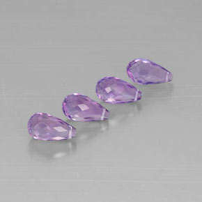 Pedras preciosas de ametista violeta natural de  ct, briolete, VVS-VS
