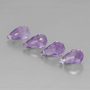 Pedras preciosas de ametista violeta natural de  ct, briolete, VVS-VS