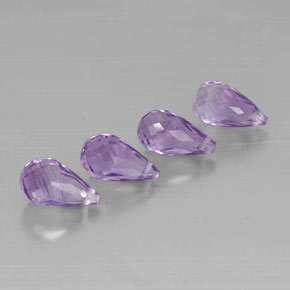 Pedras preciosas de ametista violeta natural de  ct, briolete, VVS-VS