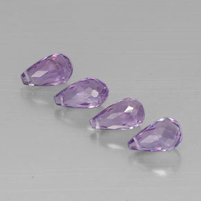 Pedras preciosas de ametista violeta natural de  ct, briolete, VVS-VS