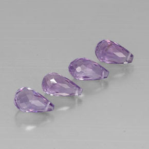 Pedras preciosas de ametista violeta natural de  ct, briolete, VVS-VS