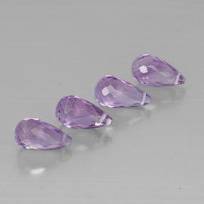 Pedras preciosas de ametista violeta natural de  ct, briolete, VVS-VS