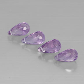 Pedras preciosas de ametista violeta natural de  ct, briolete, VVS-VS