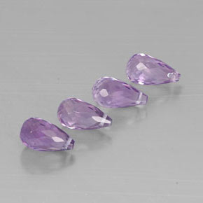 Pedras preciosas de ametista violeta natural de  ct, briolete, VVS-VS