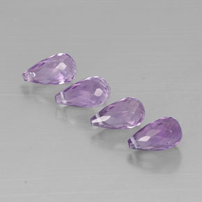 Pedras preciosas de ametista violeta natural de  ct, briolete, VVS-VS