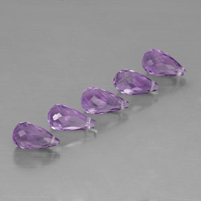 Pedras preciosas de ametista violeta natural de  ct, briolete, VVS-VS