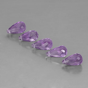 Pedras preciosas de ametista violeta natural de  ct, briolete, VVS-VS