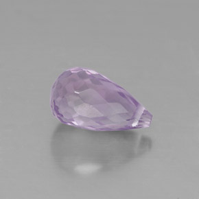 Ametista violeta natural 1,38ct, briolete, VS