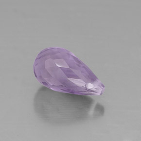 Ametista violeta natural 1,38ct, briolete, VS
