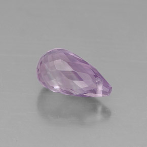 Ametista violeta natural 1,42ct, briolete, VVS-VS
