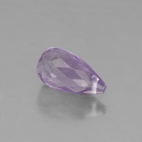 Ametista violeta natural 1,30ct, briolete, VVS-VS