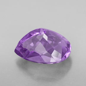 Ametista Tolet Natural 5.47ct, Formato de pêra, VVS-VS