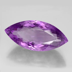 Ametista violeta natural 10,53ct, marquise, VVS