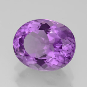 Ametista violeta natural 4,36ct, corte oval, VS-SI