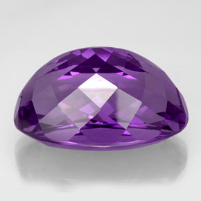 Ametista violeta natural 54,73ct, corte oval, IF