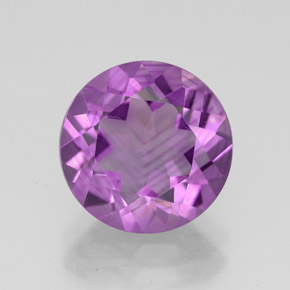 Ametista violeta natural 3,25ct, corte redondo, VS