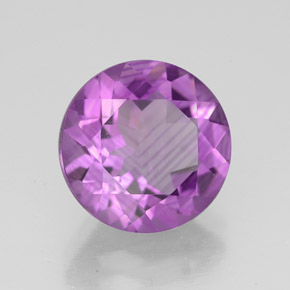 Ametista violeta natural 3,25ct, corte redondo, VS