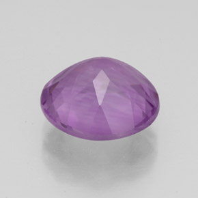 Ametista violeta natural 3,32ct, corte redondo, VS