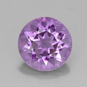 Ametista violeta natural 2,75ct, corte redondo, VVS-VS