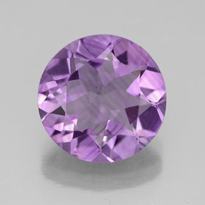 Ametista violeta natural 2,77ct, corte redondo, VS