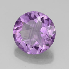 Ametista violeta natural 2,77ct, corte redondo, VS