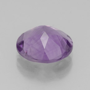Ametista violeta natural 2,77ct, corte redondo, VS