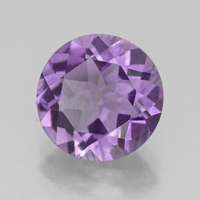 Ametista violeta natural 3,00ct, corte redondo, VS